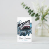 Shark Attack Visitekaartje (Staand voorkant)