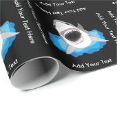 Shark Attack - Voeg uw eigen Funny Caption toe Cadeaupapier (Rol Hoek)