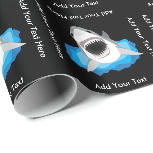 Shark Attack - Voeg uw eigen Funny Caption toe Cadeaupapier (Rol Hoek)