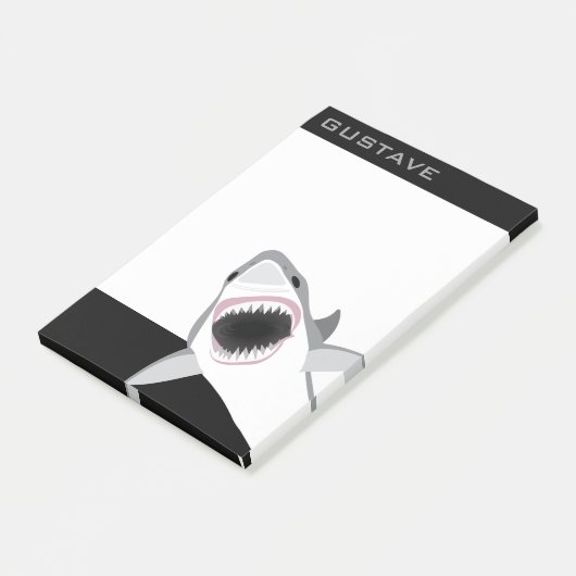 Shark Attack voegt Jouw naam toe Funny Post-it® Notes (Schuin)