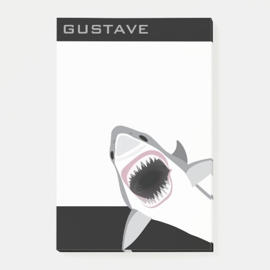 Shark Attack voegt Jouw naam toe Funny Post-it® Notes (Voorkant)