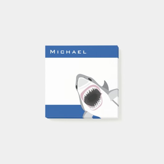 Shark Attack voegt Jouw naam toe Funny Post-it® Notes (Voorkant)