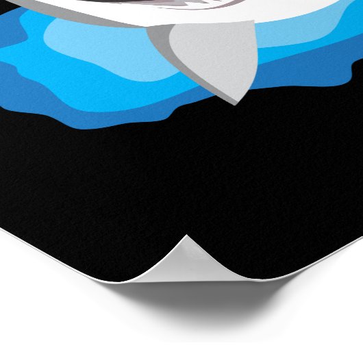 Shark Attack - Witte haai Poster (Hoek)