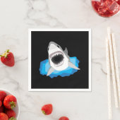 Shark Attack - Witte haai Servetten (Insitu)