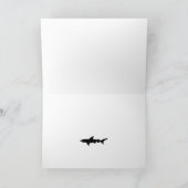 Shark Attack Zwart-witte haaien Patroon Kaart (Binnen)
