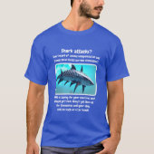 Shark Attacks (donker) T-shirt (Voorkant)
