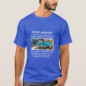 Shark Attacks (v3 donker) T-shirt (Voorkant)