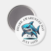 Shark Awareness Day is July 14th Magneet (Voorkant / Achterkant)