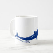Shark Awareness Day T-shirt Koffiemok (Voorkant links)