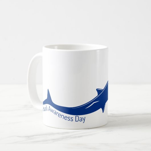Shark Awareness Day T-shirt Koffiemok (Voorkant links)