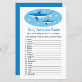 Shark Baby Animals Name Game (Voorkant / Achterkant)