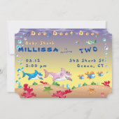 Shark 🦈Baby Cool Fab Verbazingwekkende Verjaardag Kaart (Achterkant)