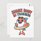 Shark Baby in Training | Kids Briefkaart (Voorkant / Achterkant)
