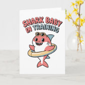 Shark Baby in Training | Kids Kaart (Gele Bloem)