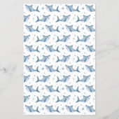 Shark Baby shower Baby Animals Game Flyer (Achterkant)