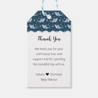 Shark Baby shower Favoriet Tags Cadeaulabel