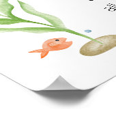 Shark Baby shower "Guest Book" Sign Poster (Hoek)