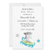 Shark Baby shower Invitation