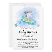 Shark Baby shower Invitation