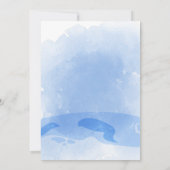 Shark Baby shower Invitation Kaart (Achterkant)