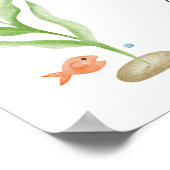 Shark Baby shower Neem een traktatiebord Poster (Hoek)