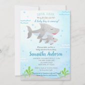 Shark Baby Shower-uitvindingen voor baby's Kaart (Voorkant)