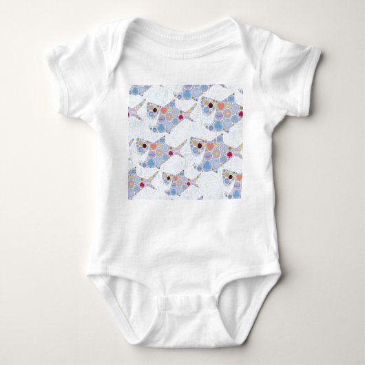 shark baby suit romper (Voorkant)