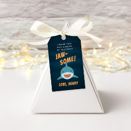 Shark Bait Birthday Party Favor Tags Cadeaulabel
