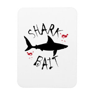 Shark Bait Funny Great White Magneet
