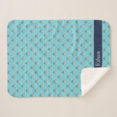 Shark Bait | Gepersonaliseerd Sherpa Deken (Voorkant (horizontaal))