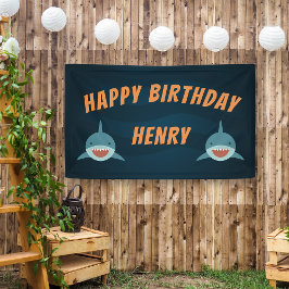 Shark Bait | Gepersonaliseerde verjaardag Spandoek