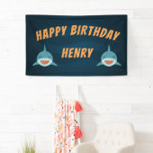 Shark Bait | Gepersonaliseerde verjaardag Spandoek (Insitu)