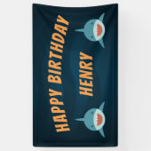 Shark Bait | Gepersonaliseerde verjaardag Spandoek (Verticaal)