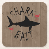 Shark Bait Great White Shark Attack Fun Kartonnen Onderzetters (Voorkant)