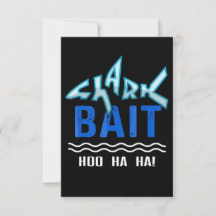 Shark Bait Hoo Ha Funny Shark Lover Gifts Kaart