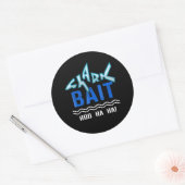 Shark Bait Hoo Ha Funny Shark Lover Gifts Ronde Sticker (Envelop)