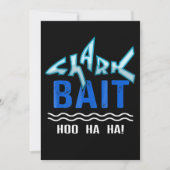 Shark Bait Hoo Ha Funny Shark Lover Gifts Save The Date (Voorkant)