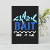 Shark Bait Hoo Ha Funny Shark Lover Gifts Save The Date (Staand voorkant)