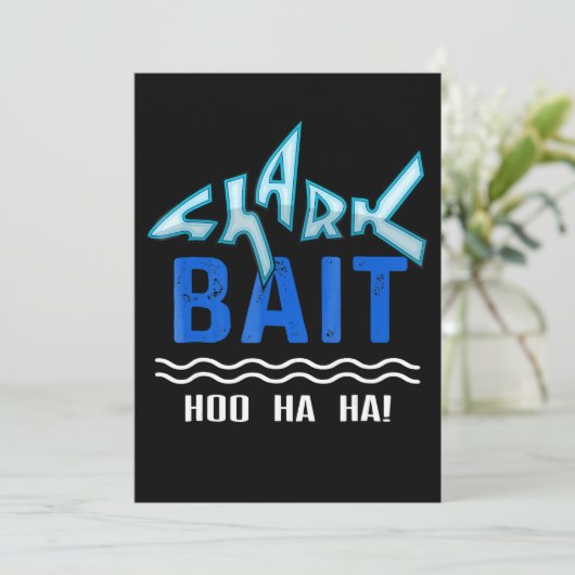 Shark Bait Hoo Ha Funny Shark Lover Gifts Save The Date (Staand voorkant)