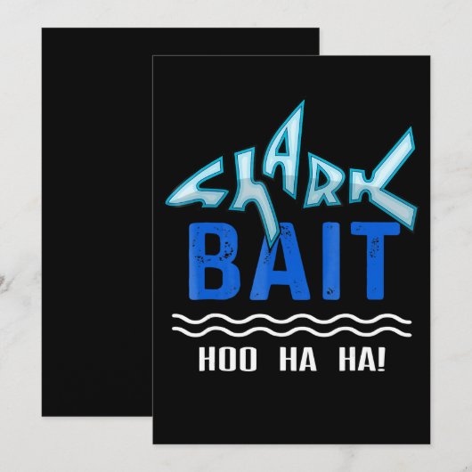 Shark Bait Hoo Ha Funny Shark Lover Gifts Save The Date (Voorkant / Achterkant)
