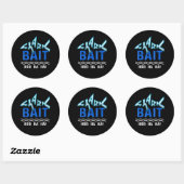 Shark Bait Hoo Ha Funny | Vreemde haai van de week Ronde Sticker (Vel)