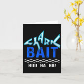 Shark Bait Hoo Ha Ha Funny Funny Shark Of Week  Kaart (Gele Bloem)