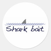Shark Bait Ronde Sticker (Voorkant)