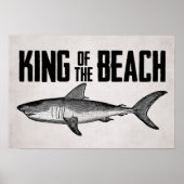 Shark Beach King Poster (Voorkant)