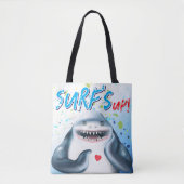 Shark Beach Tote Bag (Voorkant)