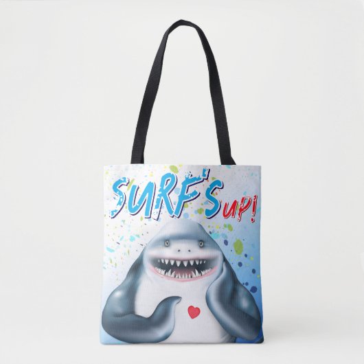 Shark Beach Tote Bag (Voorkant)