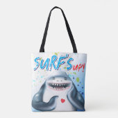 Shark Beach Tote Bag (Achterkant)