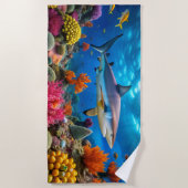 Shark Beach Towel Strandlaken (Voorkant)