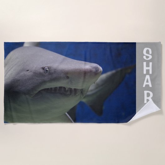Shark Beach Towel Strandlaken (Voorkant)