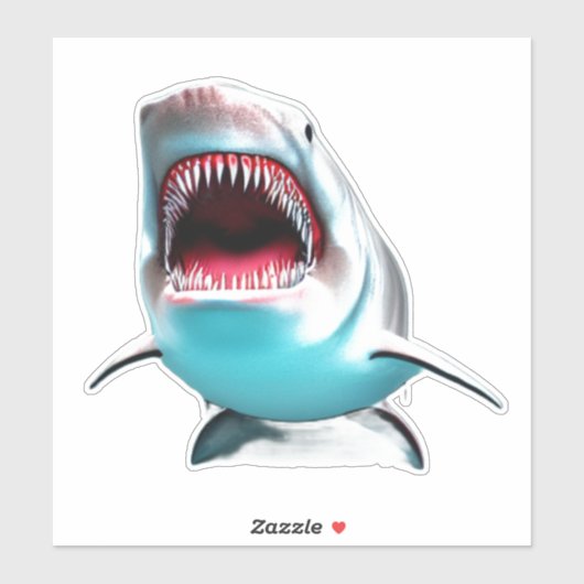 Shark Big Jaws Sticker (Vel)